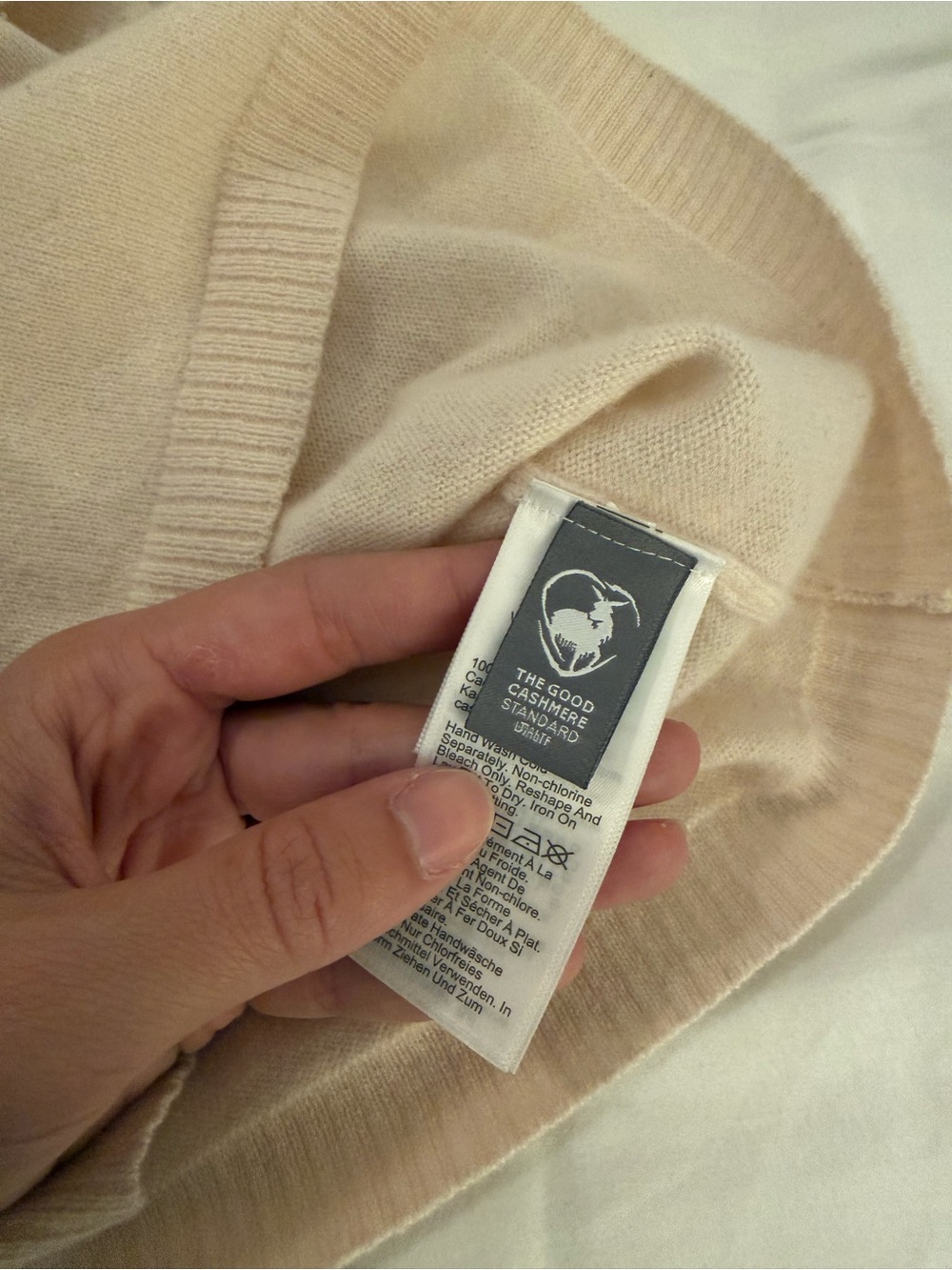 J Crew Cashmere Cream Short-Sleeve Knit Top - Picture 8 of 9